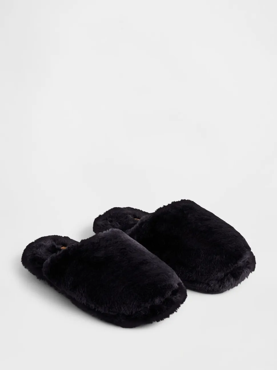 Noir - Chaussons Gap en fausse fourrure