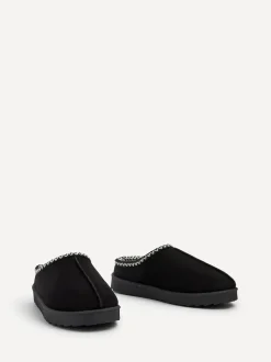Noir - Chaussons Linzi Tana en faux daim à enfiler