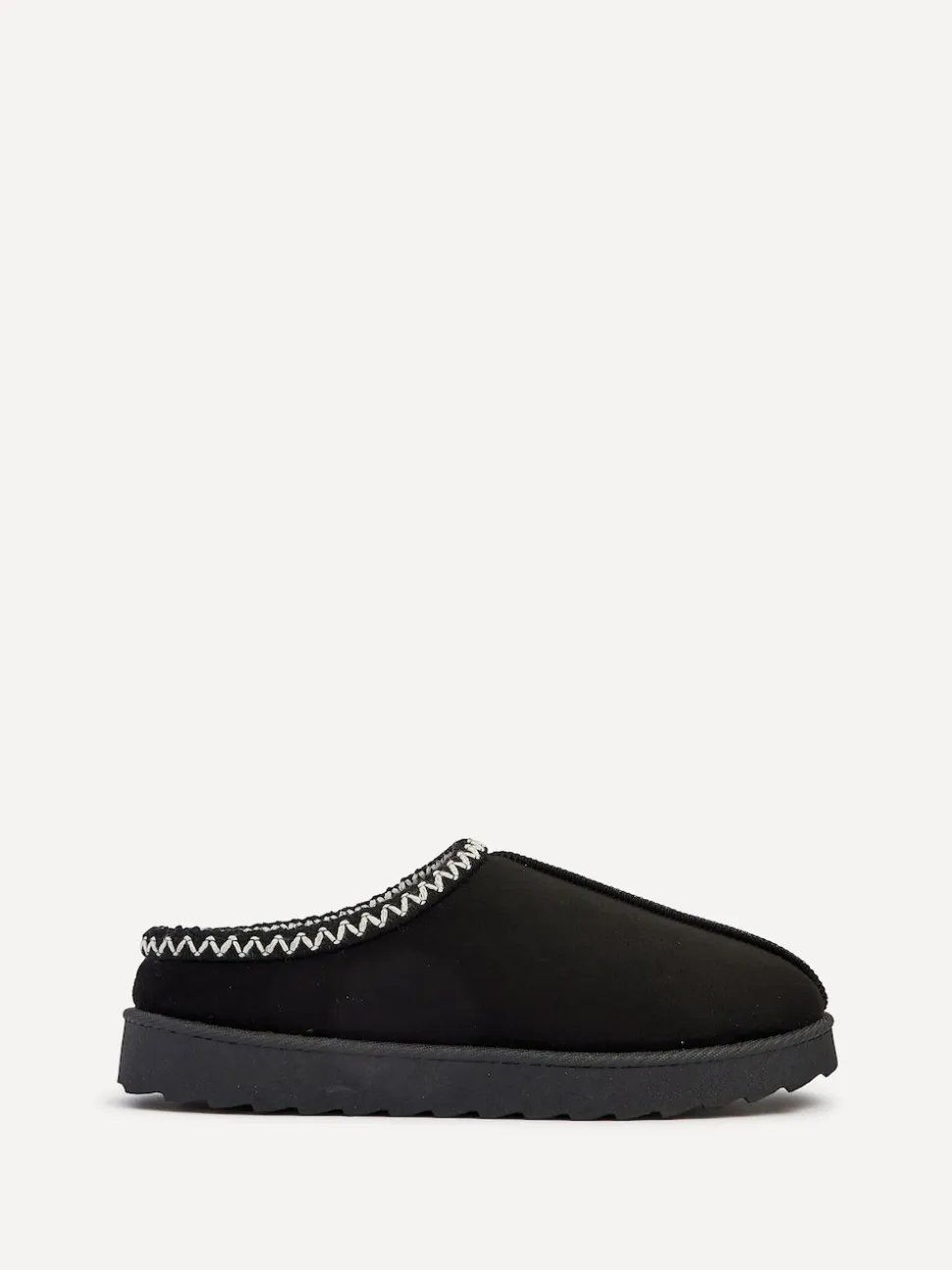 Noir - Chaussons Linzi Tana en faux daim à enfiler