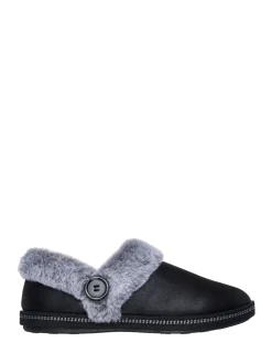 Noir - Chaussons pour femmes Skechers feu de camp frais toast