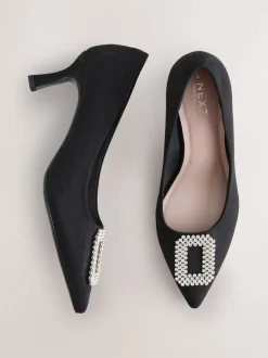 Noir - Chaussures à talons pointus Forever Comfort avec bijoux