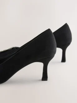 Noir - Chaussures à talons pointus Forever Comfort avec bijoux