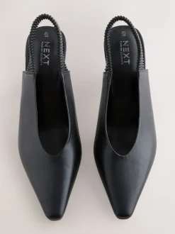 Noir - Chaussures à talons hauts à bout pointu