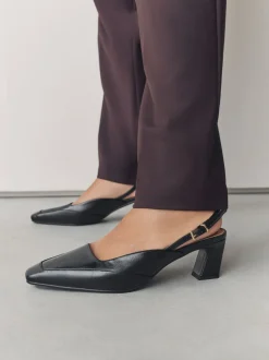 Noir - Chaussures à talons Forever Comfort® à bout carré et bride arrière