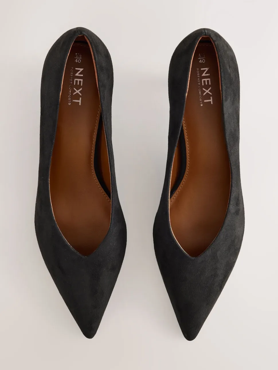 Noir - Chaussures à talons Kitten heel à bout pointu