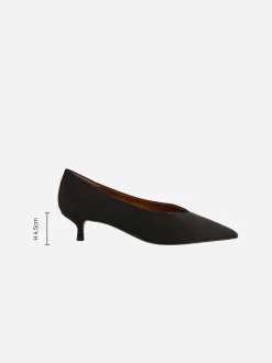 Noir - Chaussures à talons Kitten heel à bout pointu