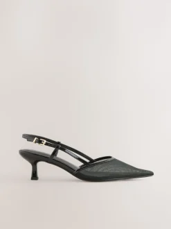 Noir - Chaussures à talons Forever Comfort® à bride arrière en maille pointue