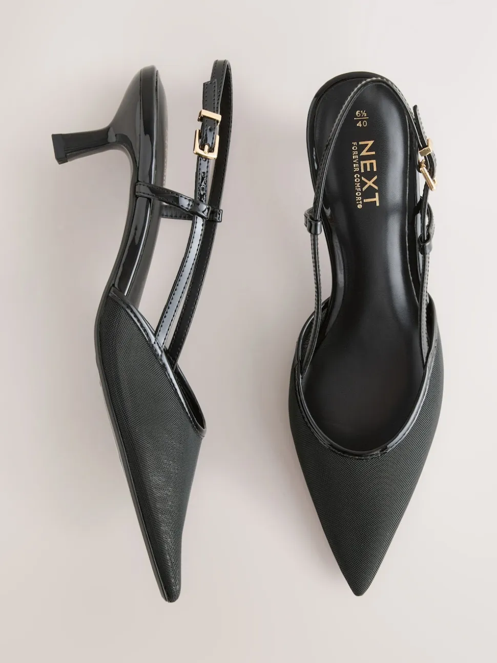 Noir - Chaussures à talons Forever Comfort® à bride arrière en maille pointue