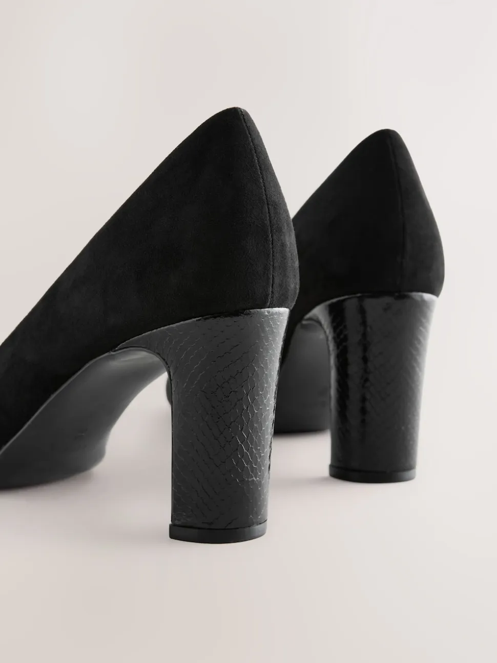 Noir - Chaussures de cour à bout rond