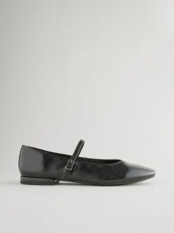 Noir - Chaussures Mary Jane à bout rond