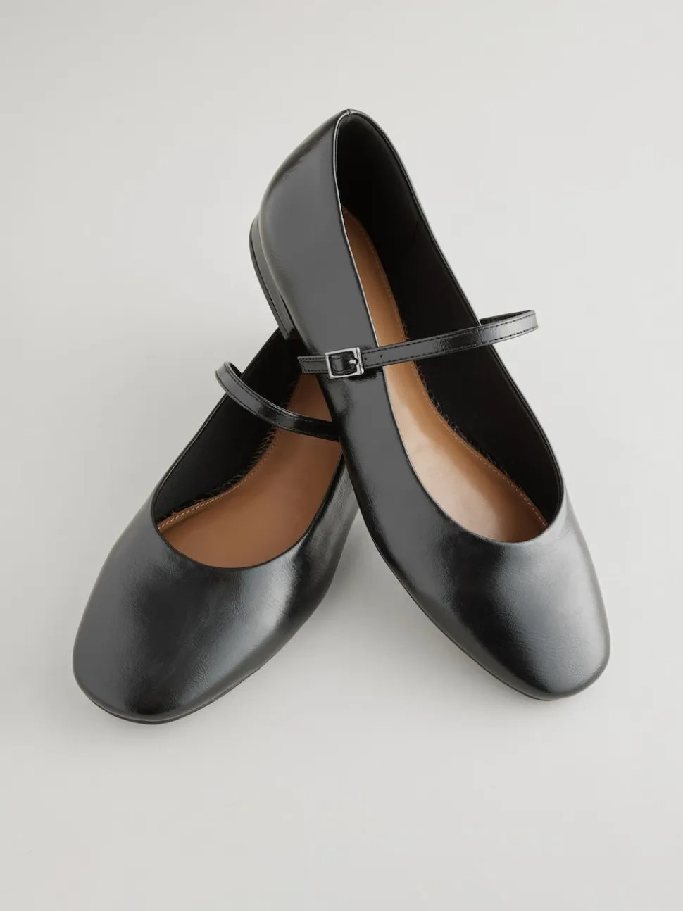 Noir - Chaussures Mary Jane à bout rond
