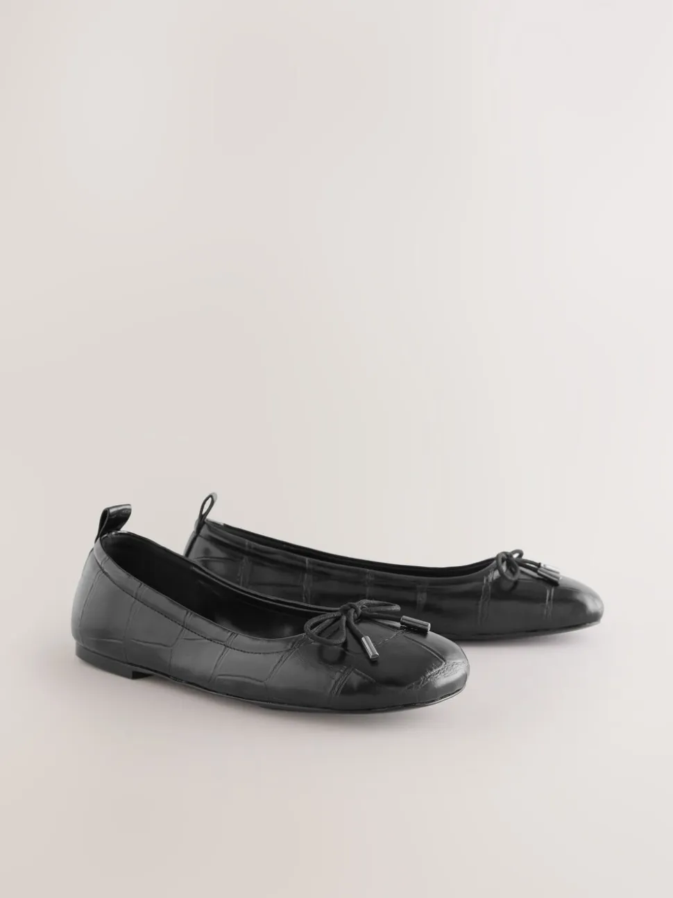 Noir - Chaussures plates Forever Comfort® à bout carré avec nœud