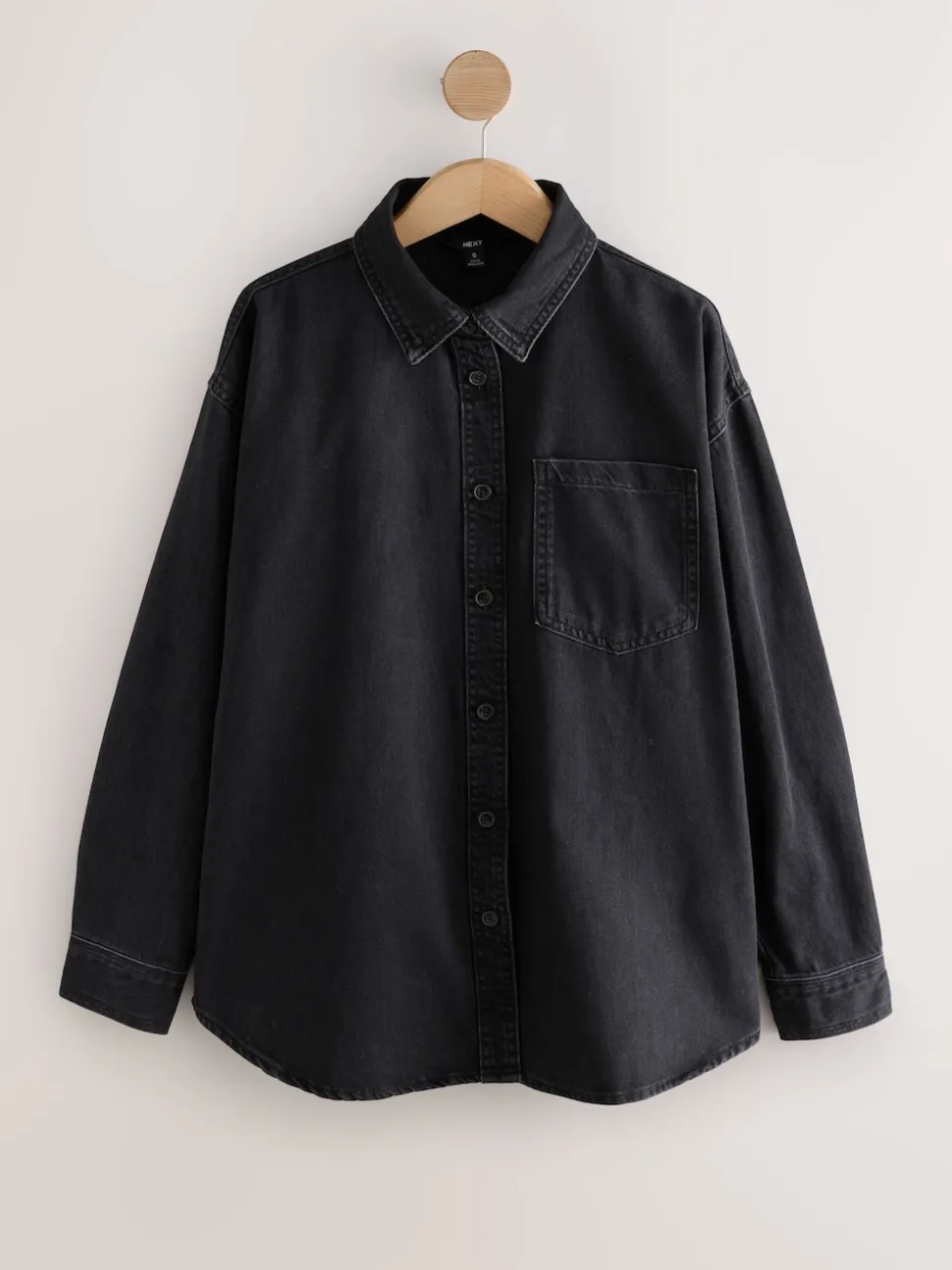 Noir - Chemises oversize en Denim