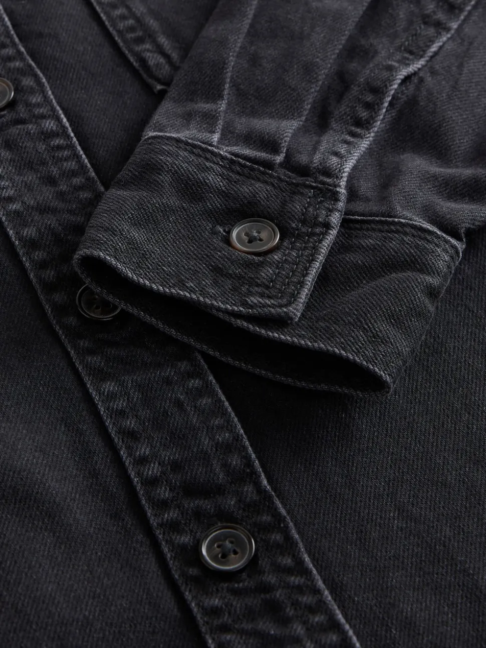 Noir - Chemises oversize en Denim