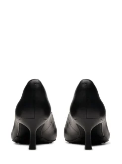 Noir - Clarks Leather Adela Court Shoes