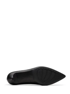 Noir - Clarks Leather Adela Court Shoes