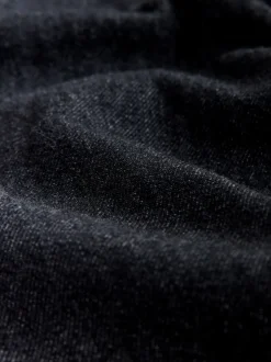 Noir - Combinaison en Denim de Grossesse