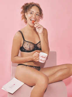 Noir - CoppaFeel brodé ! Soutien-gorge