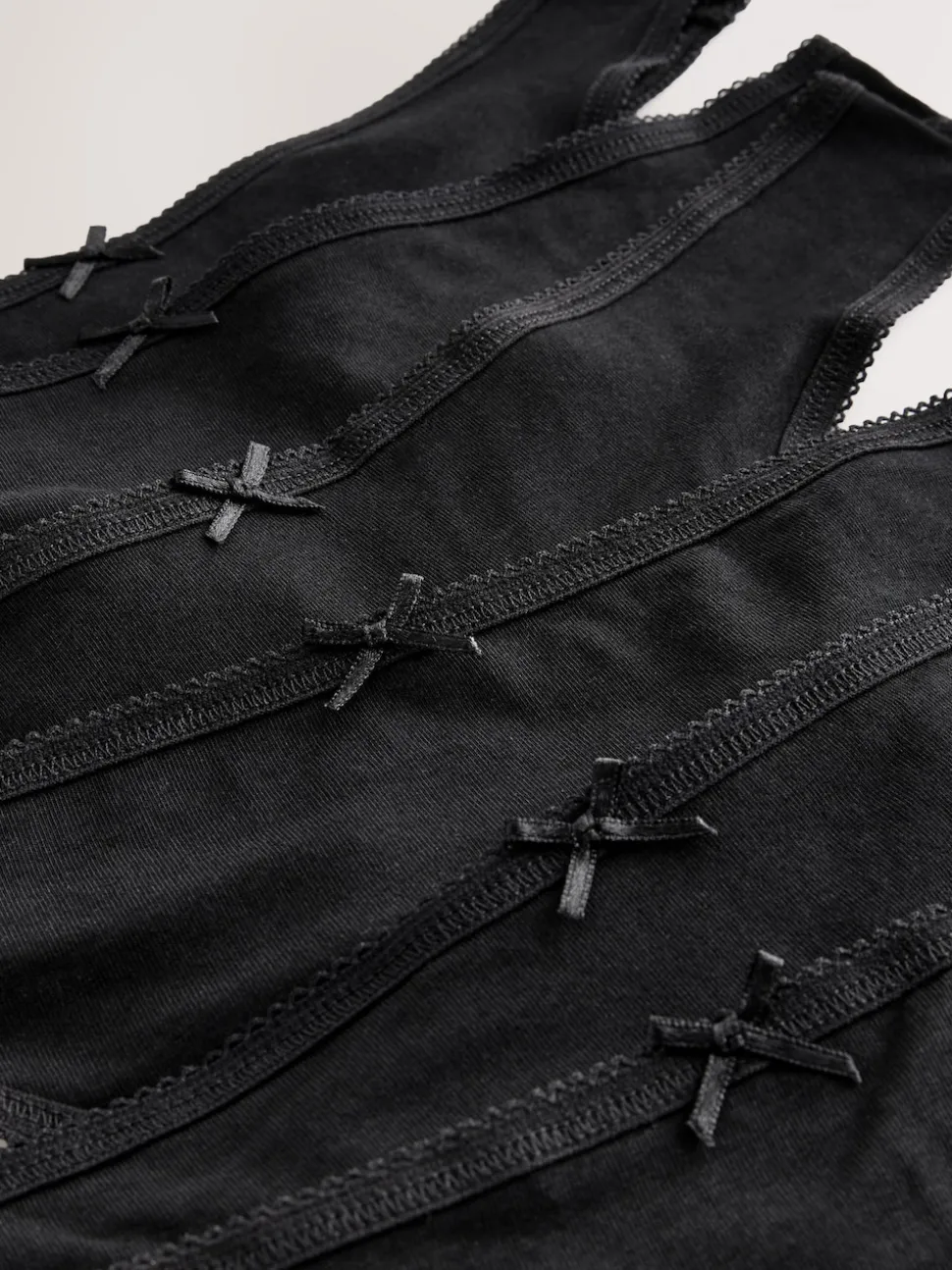 Noir - Culotte en coton riche 7 Pack