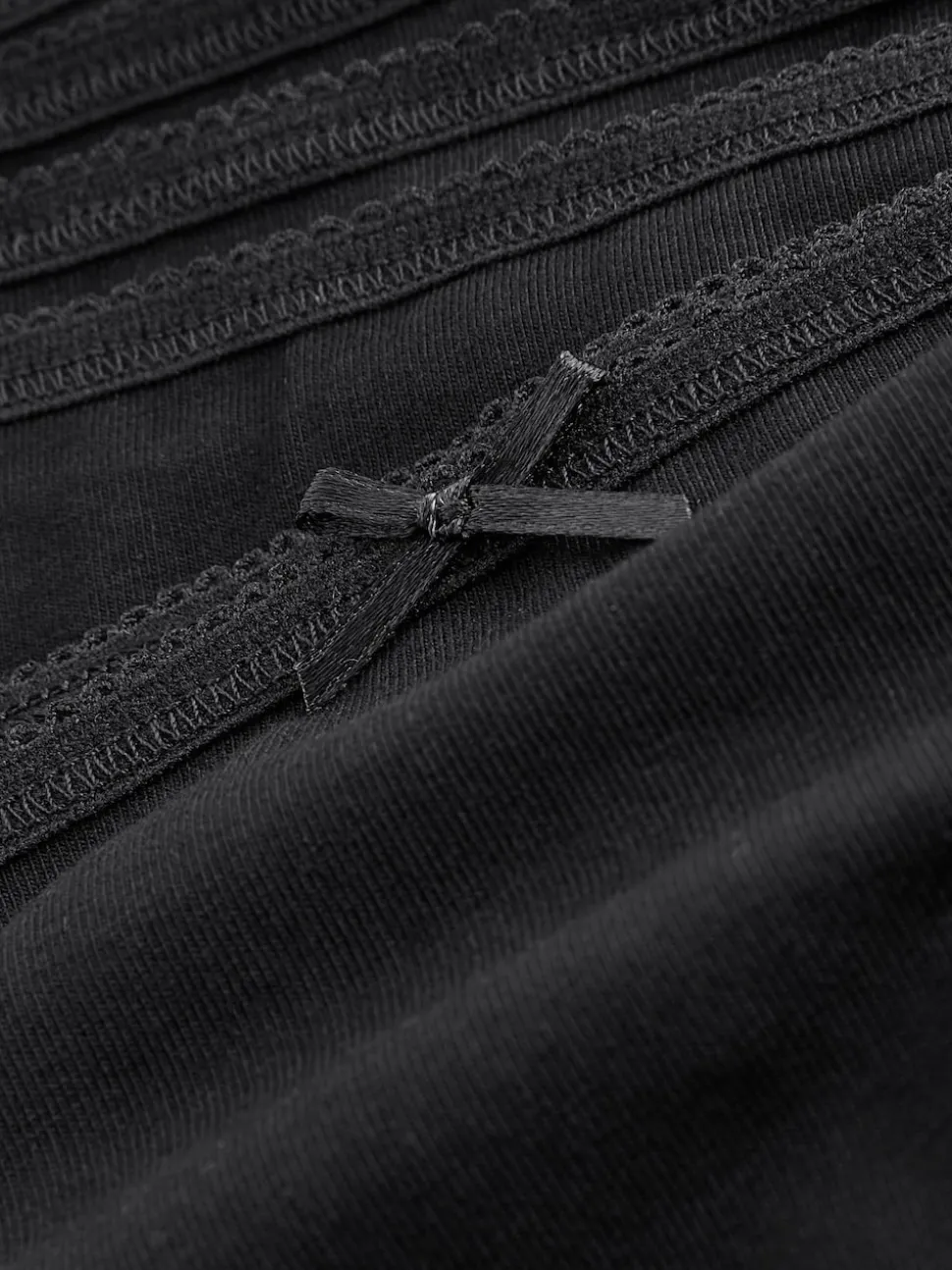 Noir - Culotte en coton riche 5 Pack