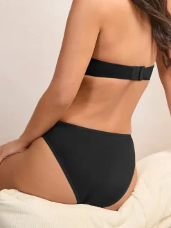 Noir - Culotte en coton riche 5 Pack