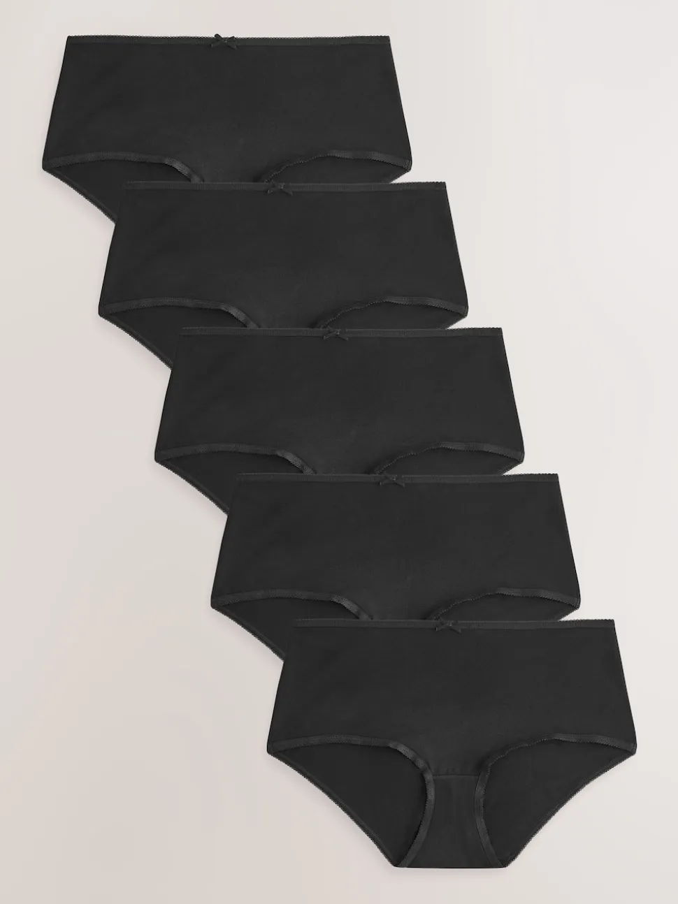 Noir - Culotte en coton riche 5 Pack