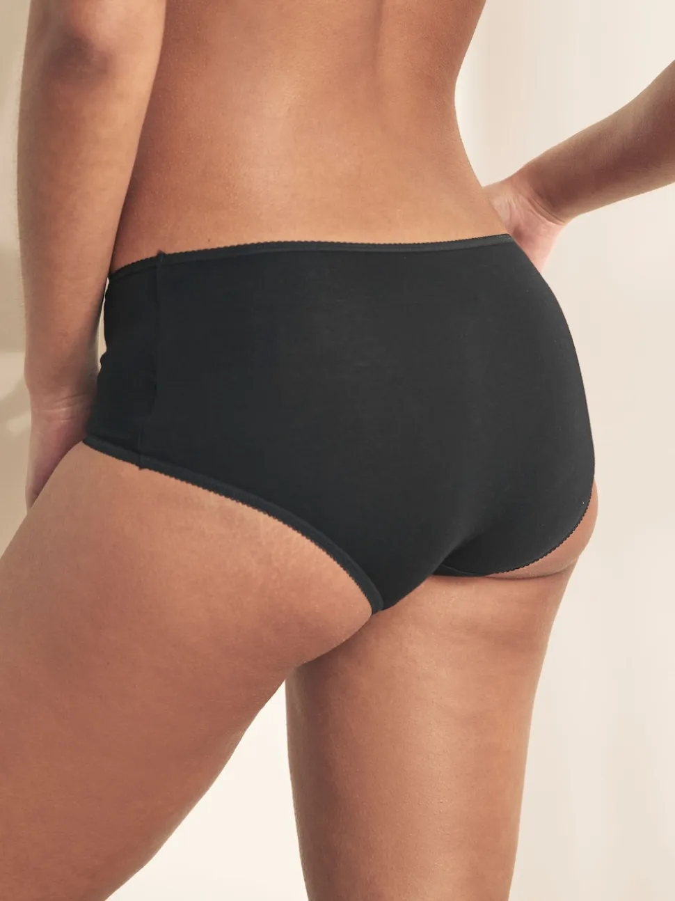 Noir - Culotte en coton riche 5 Pack