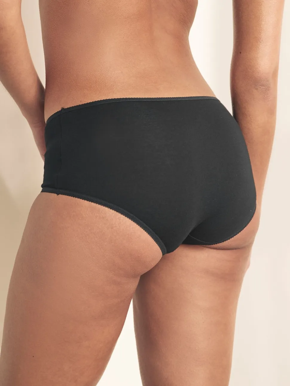 Noir - Culotte en coton riche 5 Pack