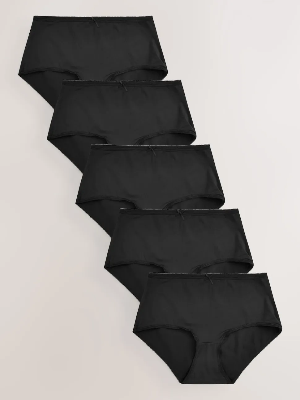 Noir - Culotte en microfibre 5 Pack