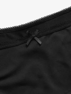 Noir - Culotte en microfibre 7 Pack