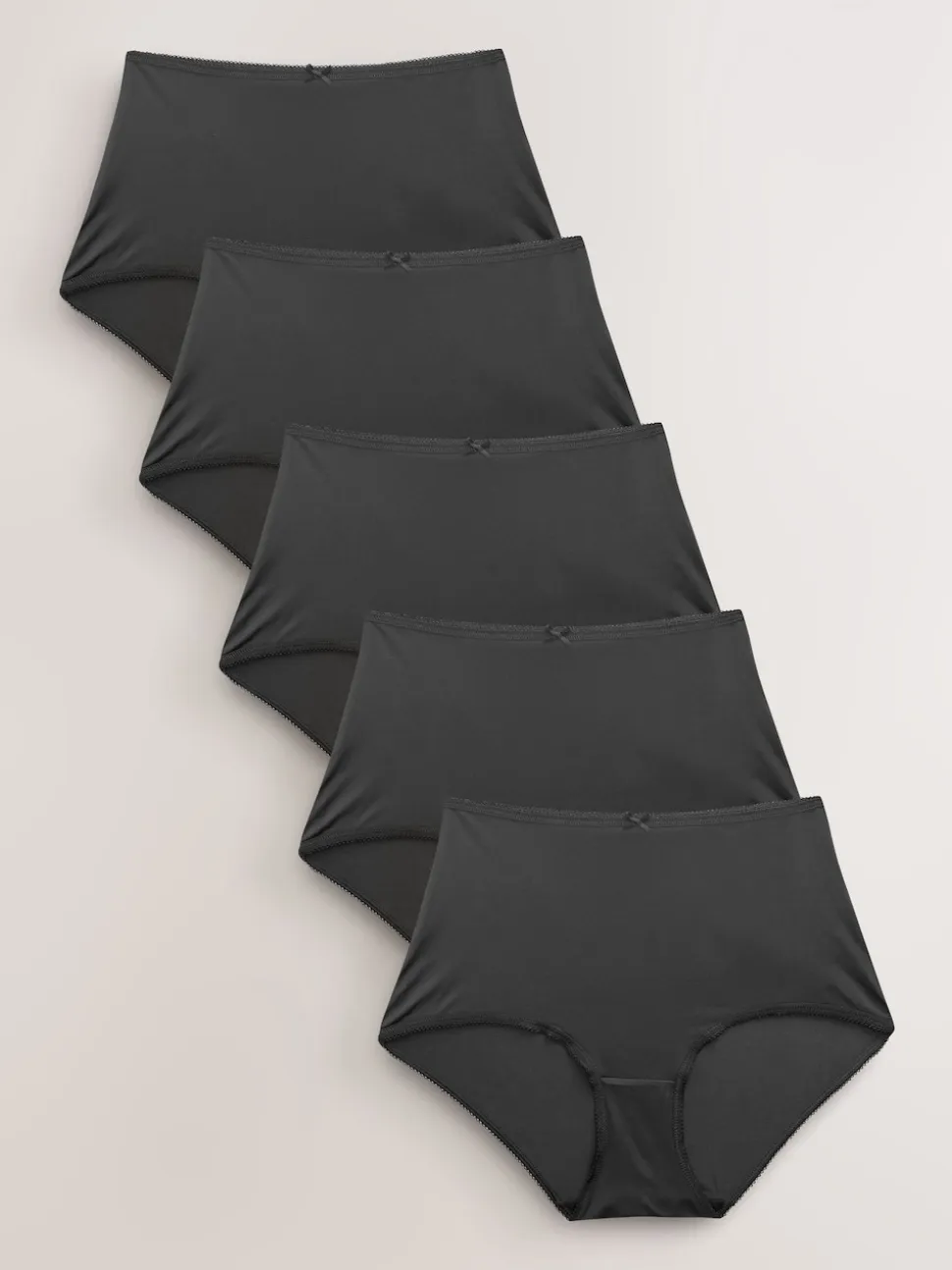 Noir - Culotte en microfibre 5 Pack