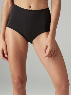 Noir - Culotte en microfibre 5 Pack