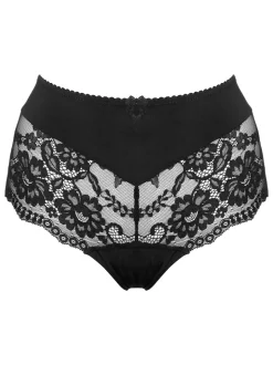 Noir - Culotte Pour Moi Fleur effrontée en forme de V