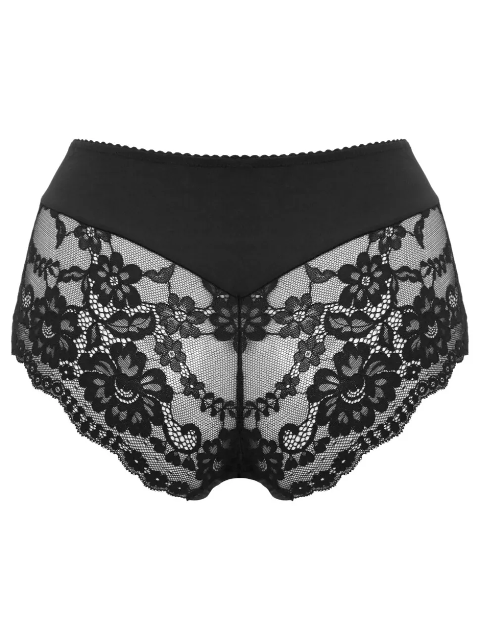 Noir - Culotte Pour Moi Fleur effrontée en forme de V
