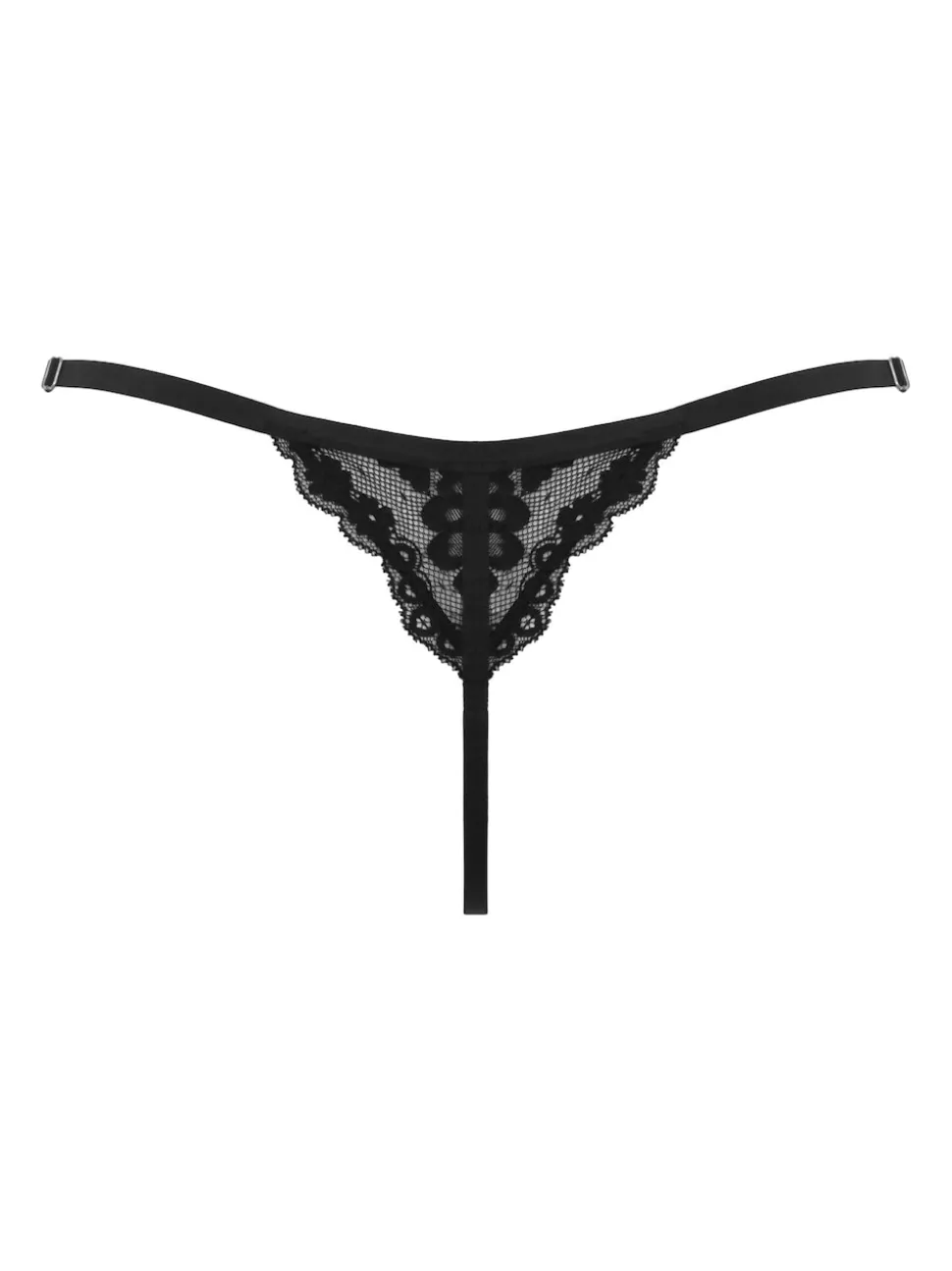 Noir - Culotte Pour Moi Fleur effrontée en forme de V