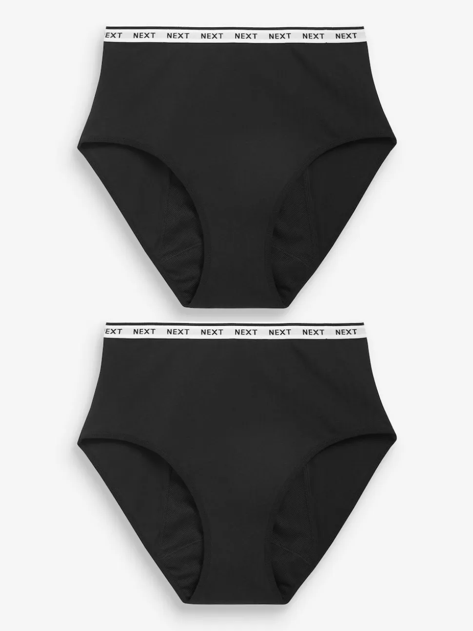 Noir - Culotte pour règles abondantes 2 Pack