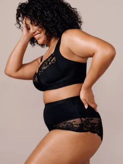 Noir - DK Ultimate Comfort Cup Soutien-gorge à bretelles rembourrées sans armatures avec soutien latéral