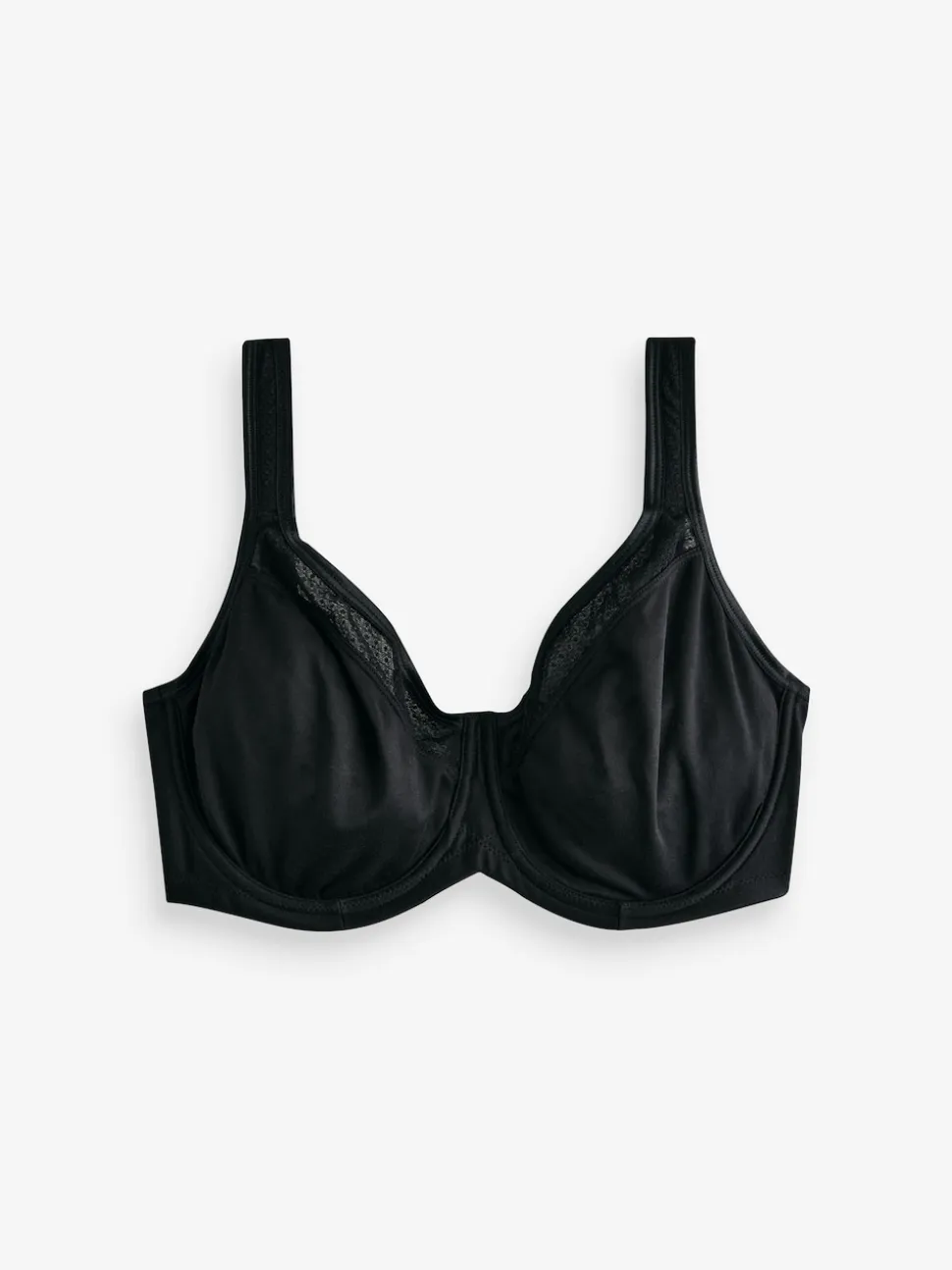 Noir - F-K Ultimate Support Cotton Minimiser Soutien-gorge à bretelles rembourré
