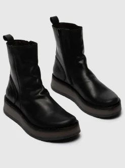 Noir - Fly London Reno Ankle Bottes