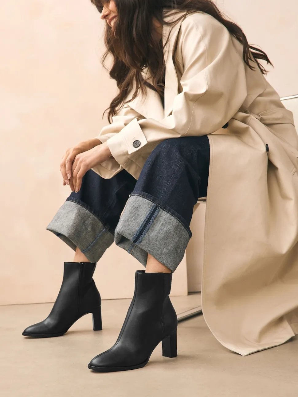 Noir - Forever Comfort® Block Heeled Ankle Bottes