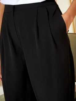 Noir - Friends Like These Premium Elastic Back habillé Ample Pantalons