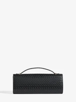 Noir - Friends Like These pochette tissée à poignée supérieure