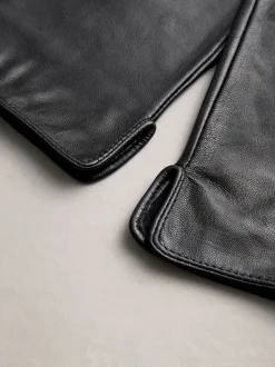Noir - Gants en cuir