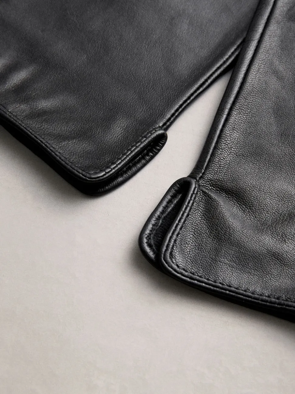 Noir - Gants en cuir