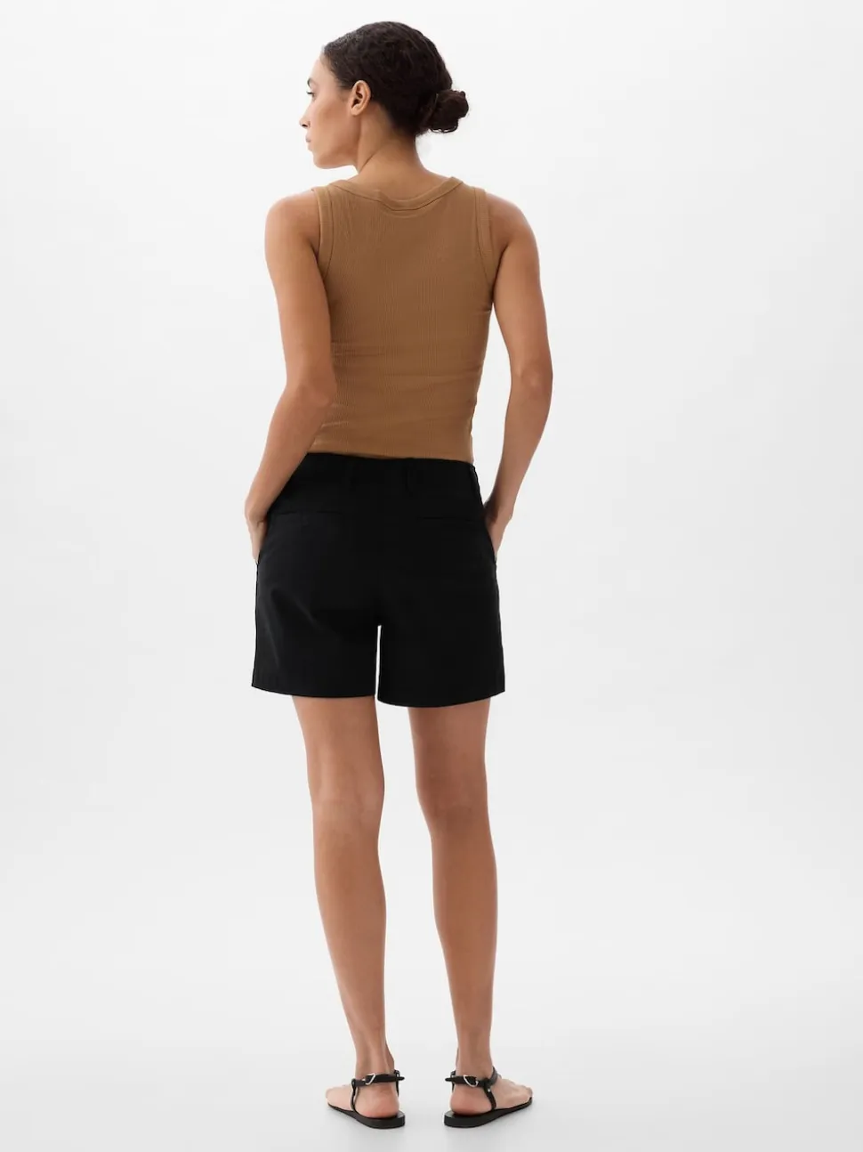 Noir - Gap short chinos de taille moyenne de 5 pouces au centre-ville