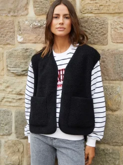 Noir - Gilet Borg réversible Threadbare
