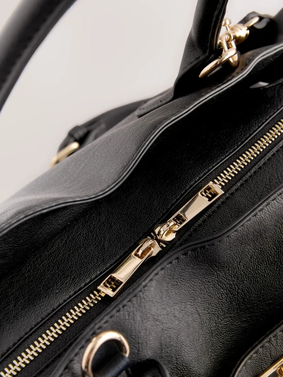 Noir - Grand sac cabas avec breloques