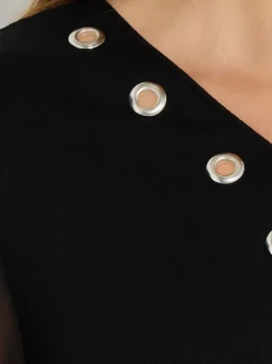 Noir - Haut à œillets zippés Star By Julien Macdonald