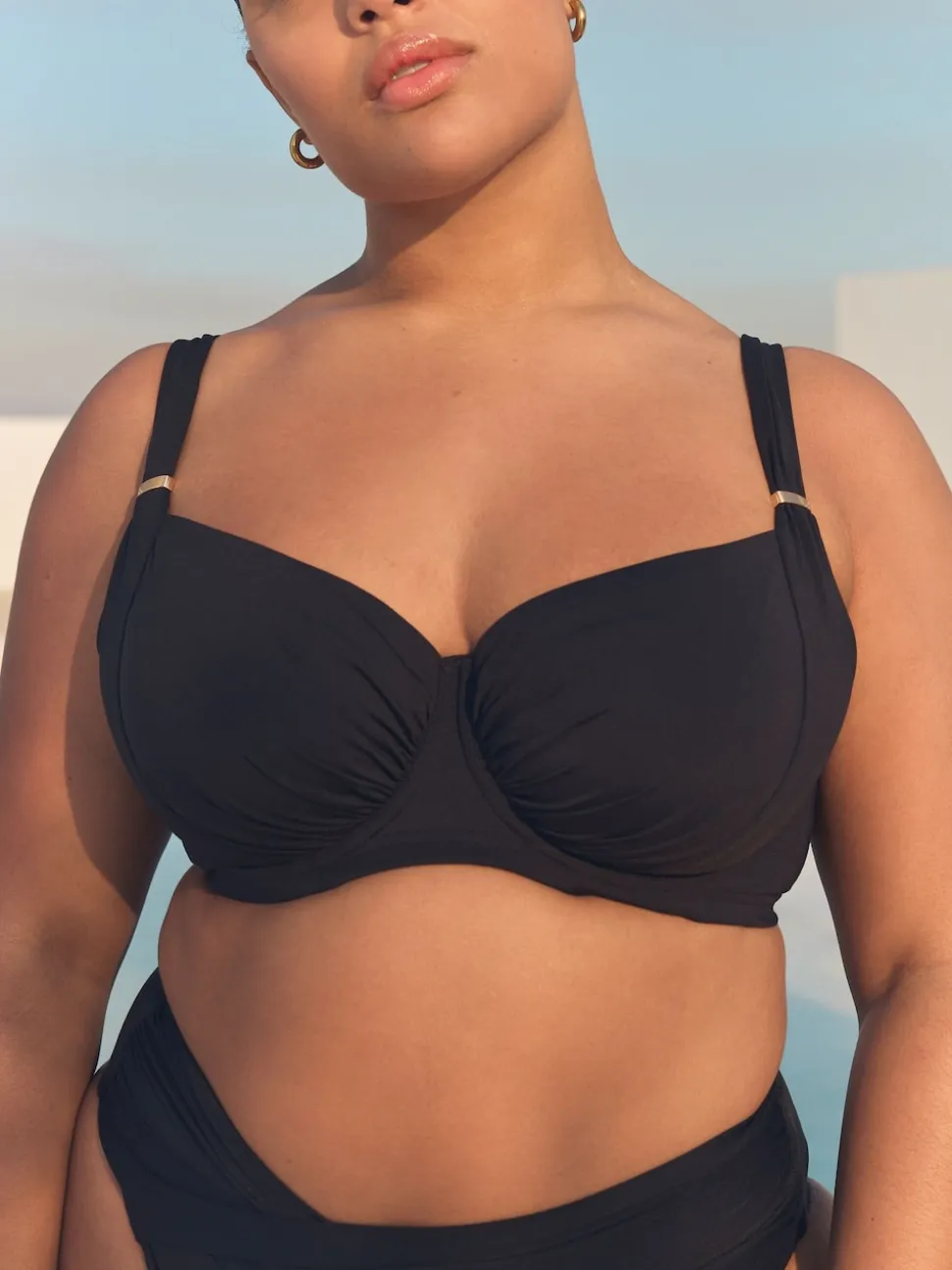 Noir - Haut de bikini à armatures Ultimate Support LK