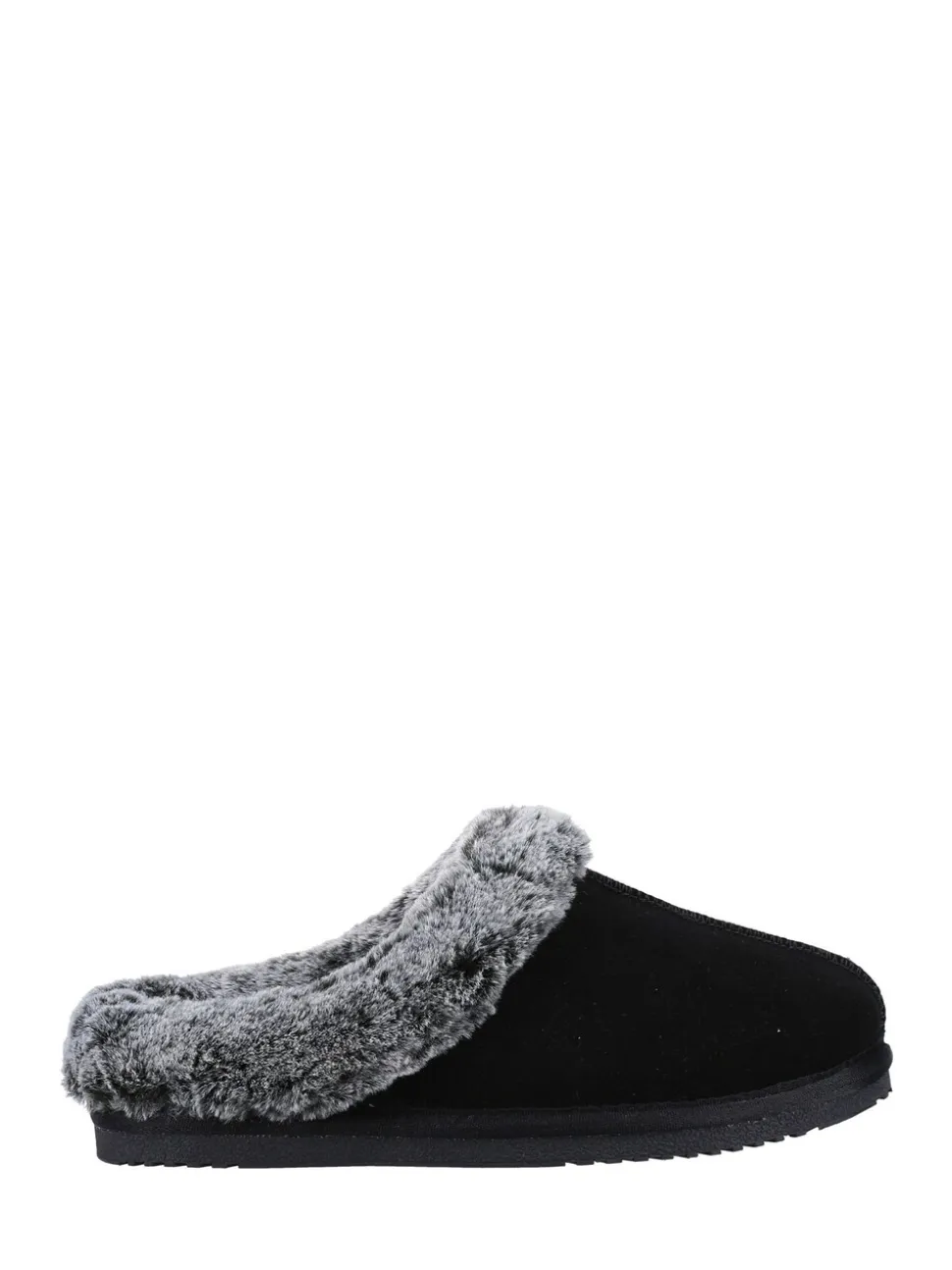 Noir - Hush Puppies Amara Chaussons d'hiver doublés de fausse fourrure